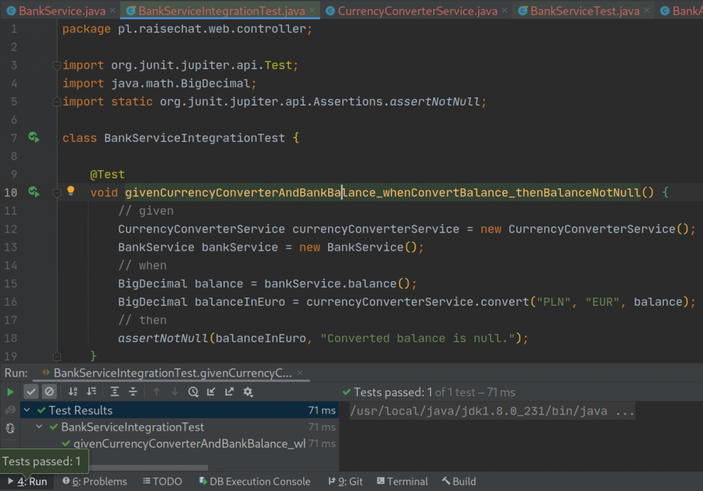 Po co w og&Atilde;&sup3;le testowa&Auml; kod aplikacji? - Test integracyjny JUnit