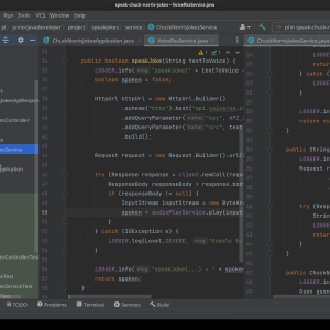 Nieszablonowy projekt Java do portfolio, zewnętrzne API, Java Sound, Speak Random Chuck Norris Jokes - Mentor Junior Java Developer