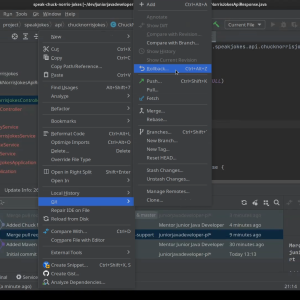 git, umieszczenie projektu na GitHub - Nieszablonowy projekt Java do portfolio, zewnętrzne API, Java Sound, Speak Random Chuck Norris Jokes - Mentor Junior Java Developer